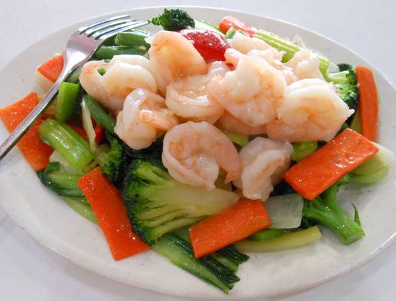 16. Sauteed Prawn Chop Suey 蝦球炒雜碎